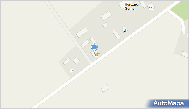 Horczaki, Horczaki, 18a, mapa Horczaki