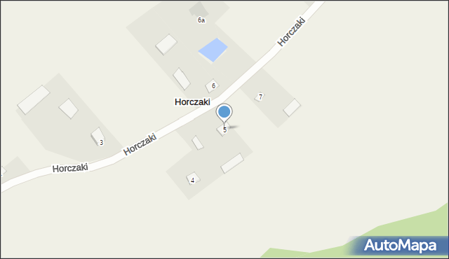 Horczaki, Horczaki, 5, mapa Horczaki