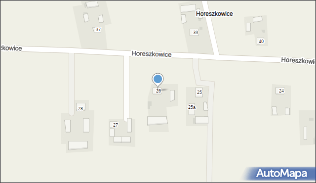 Horeszkowice, Horeszkowice, 26, mapa Horeszkowice