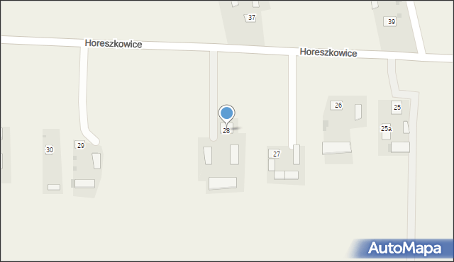 Horeszkowice, Horeszkowice, 28, mapa Horeszkowice