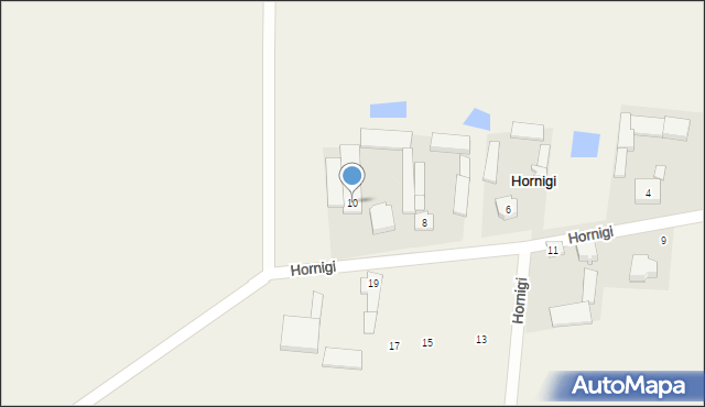 Hornigi, Hornigi, 10, mapa Hornigi