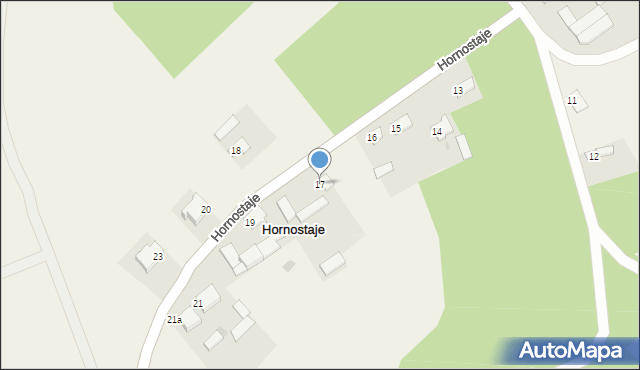 Hornostaje, Hornostaje, 17, mapa Hornostaje