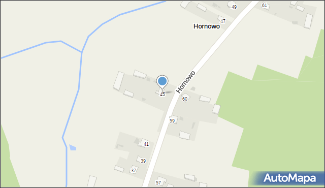 Hornowo, Hornowo, 45, mapa Hornowo