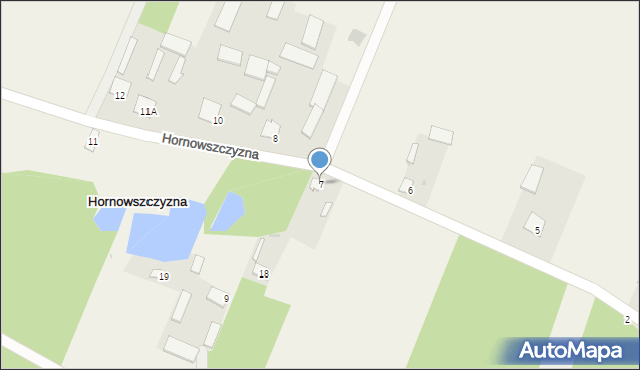 Hornowszczyzna, Hornowszczyzna, 7, mapa Hornowszczyzna