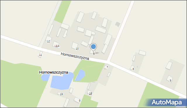 Hornowszczyzna, Hornowszczyzna, 8, mapa Hornowszczyzna