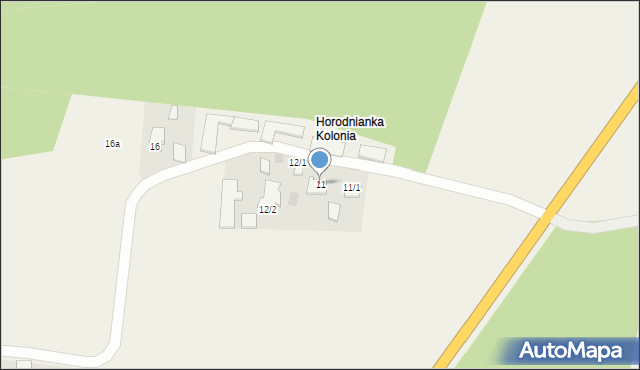 Horodnianka, Horodnianka, 11, mapa Horodnianka