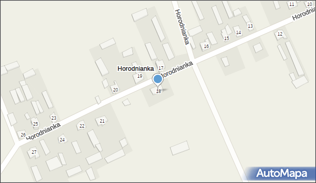 Horodnianka, Horodnianka, 18, mapa Horodnianka