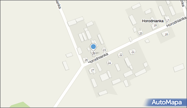 Horodnianka, Horodnianka, 25, mapa Horodnianka