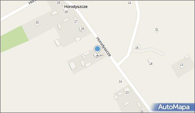 Horodyszcze, Horodyszcze, 25, mapa Horodyszcze