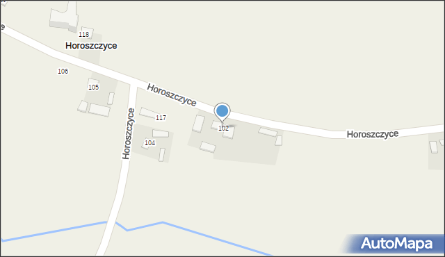 Horoszczyce, Horoszczyce, 102, mapa Horoszczyce