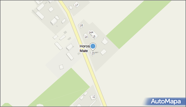 Horoszki Małe, Horoszki Małe, 13, mapa Horoszki Małe