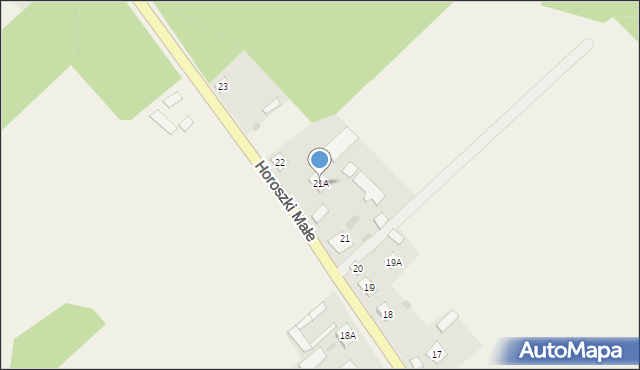 Horoszki Małe, Horoszki Małe, 21A, mapa Horoszki Małe
