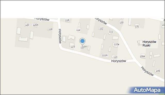 Horyszów, Horyszów, 113, mapa Horyszów