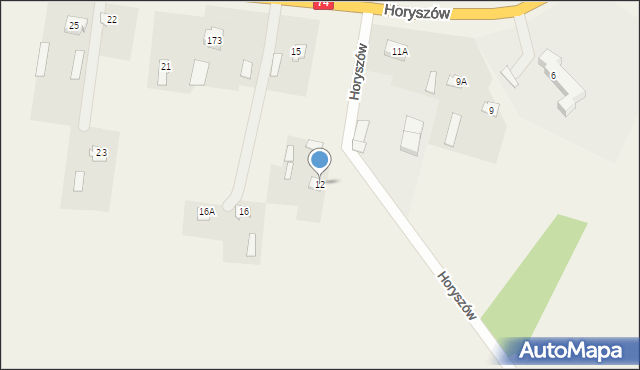 Horyszów, Horyszów, 12, mapa Horyszów