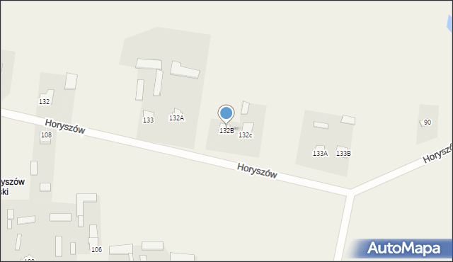 Horyszów, Horyszów, 132B, mapa Horyszów