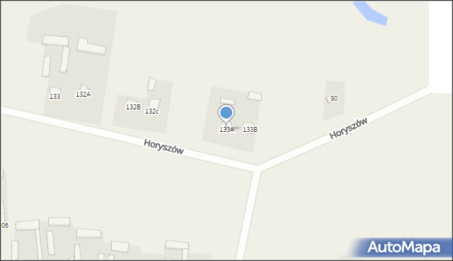 Horyszów, Horyszów, 133A, mapa Horyszów