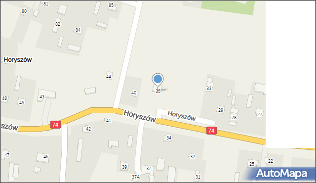 Horyszów, Horyszów, 35, mapa Horyszów