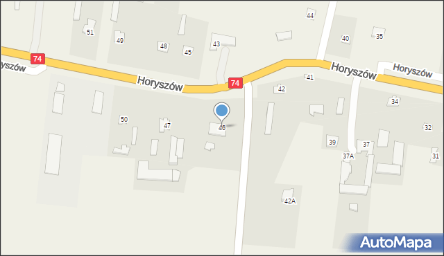 Horyszów, Horyszów, 46, mapa Horyszów