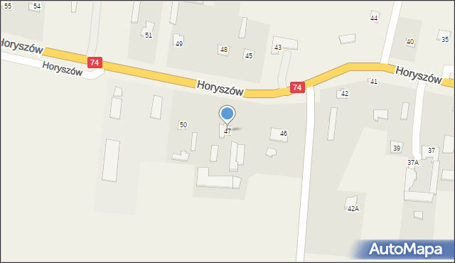 Horyszów, Horyszów, 47, mapa Horyszów