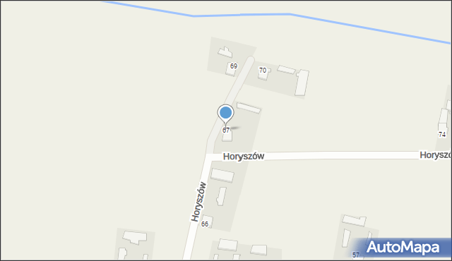 Horyszów, Horyszów, 67, mapa Horyszów