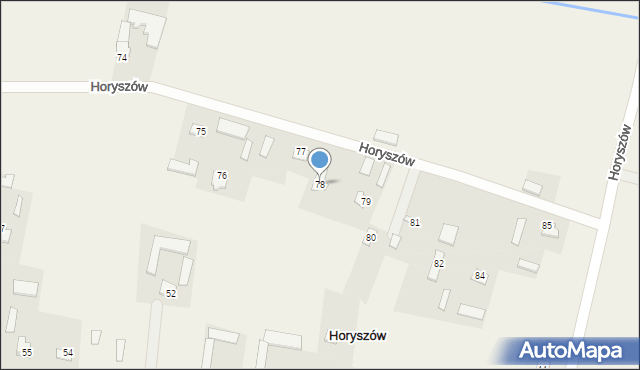 Horyszów, Horyszów, 78, mapa Horyszów