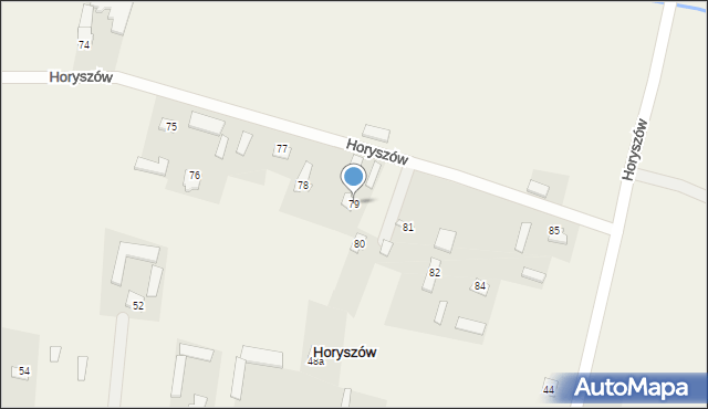 Horyszów, Horyszów, 79, mapa Horyszów