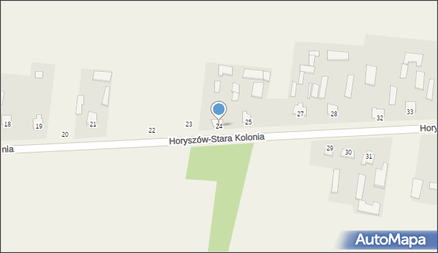 Horyszów-Stara Kolonia, Horyszów-Stara Kolonia, 24, mapa Horyszów-Stara Kolonia