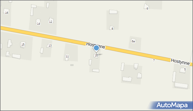 Hostynne-Kolonia, Hostynne-Kolonia, 10, mapa Hostynne-Kolonia