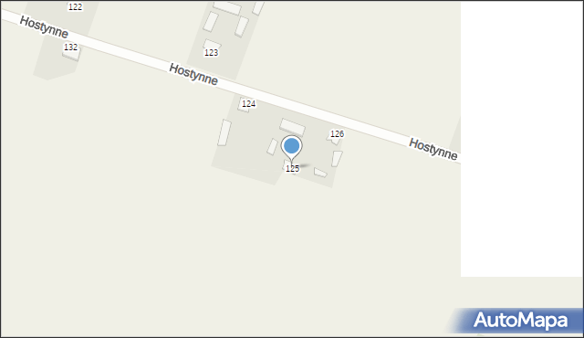 Hostynne-Kolonia, Hostynne-Kolonia, 125, mapa Hostynne-Kolonia