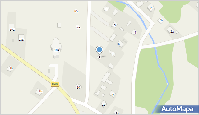 Hoszów, Hoszów, 8, mapa Hoszów