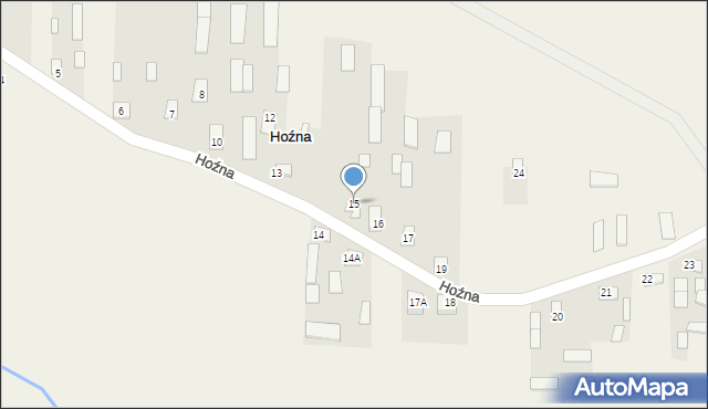 Hoźna, Hoźna, 15, mapa Hoźna