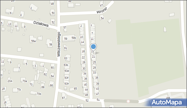 Katowice, Honorowych Dawców Krwi, 19, mapa Katowic