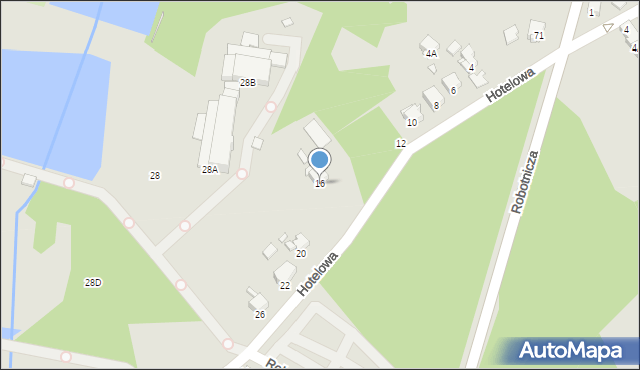 Rybnik, Hotelowa, 16, mapa Rybnika