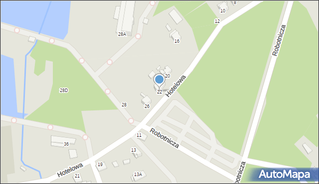 Rybnik, Hotelowa, 22, mapa Rybnika