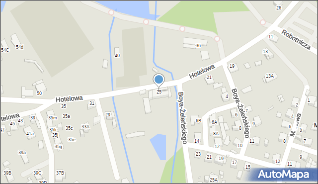 Rybnik, Hotelowa, 25, mapa Rybnika