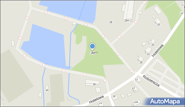 Rybnik, Hotelowa, 28D, mapa Rybnika