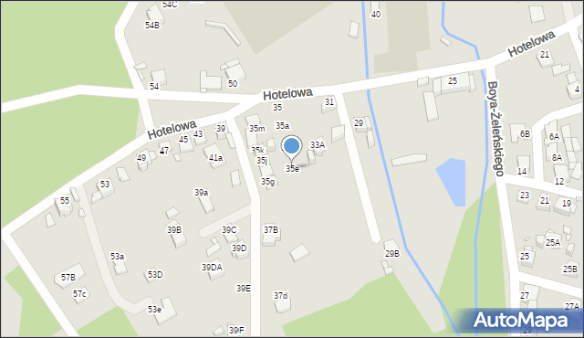 Rybnik, Hotelowa, 35e, mapa Rybnika