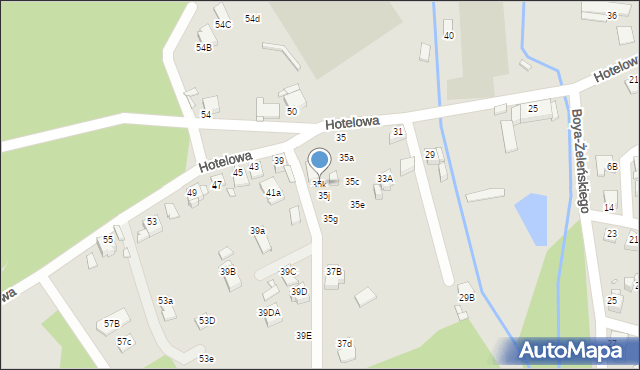 Rybnik, Hotelowa, 35k, mapa Rybnika