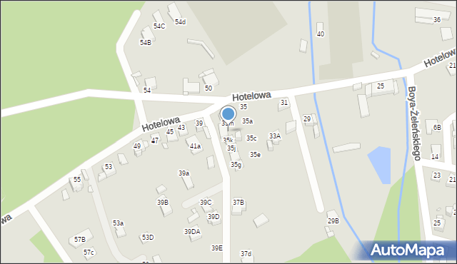 Rybnik, Hotelowa, 35l, mapa Rybnika