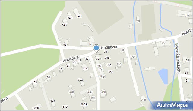 Rybnik, Hotelowa, 35n, mapa Rybnika