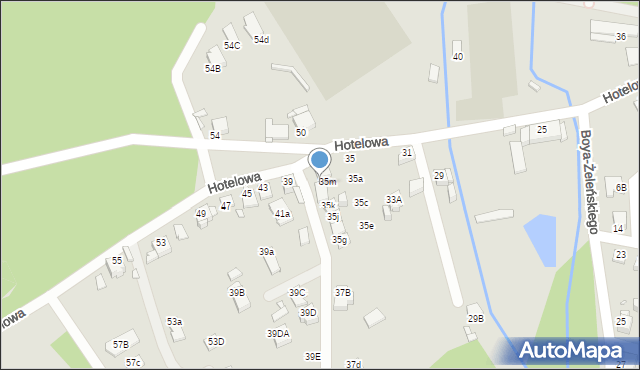 Rybnik, Hotelowa, 37, mapa Rybnika