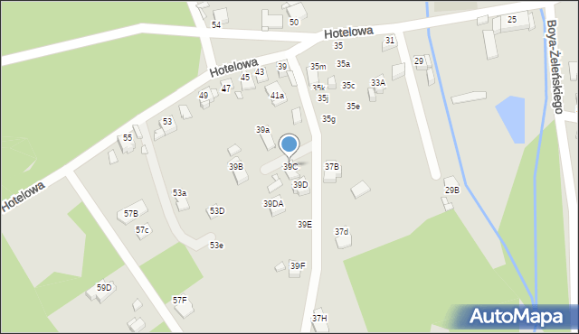 Rybnik, Hotelowa, 39C, mapa Rybnika