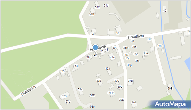 Rybnik, Hotelowa, 47, mapa Rybnika