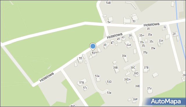 Rybnik, Hotelowa, 53, mapa Rybnika