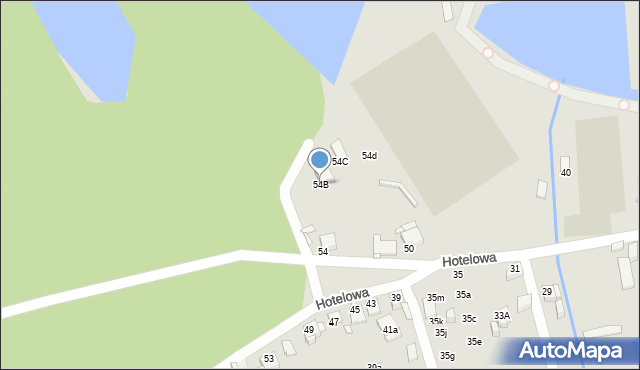 Rybnik, Hotelowa, 54B, mapa Rybnika