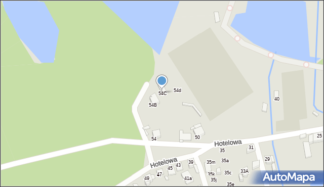 Rybnik, Hotelowa, 54C, mapa Rybnika