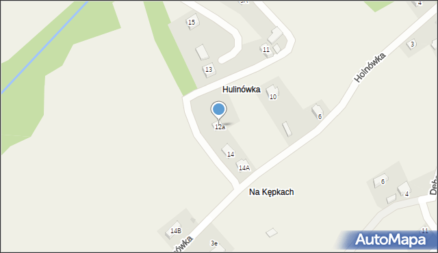 Rychwałd, Holnówka, 12a, mapa Rychwałd