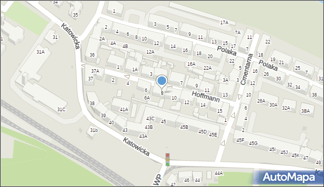 Świętochłowice, Hoffmann Marii Dulcissimy, 8, mapa Świętochłowice