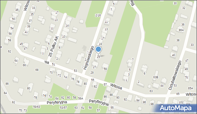 Tomaszów Mazowiecki, Hojnowskiego Stanisława, 23, mapa Tomaszów Mazowiecki