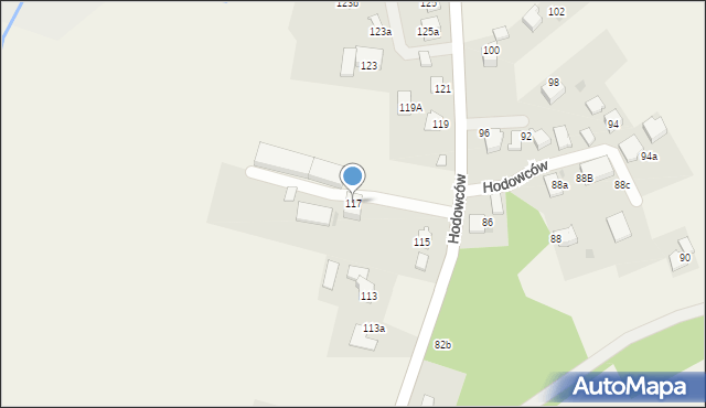 Wisła Wielka, Hodowców, 117, mapa Wisła Wielka